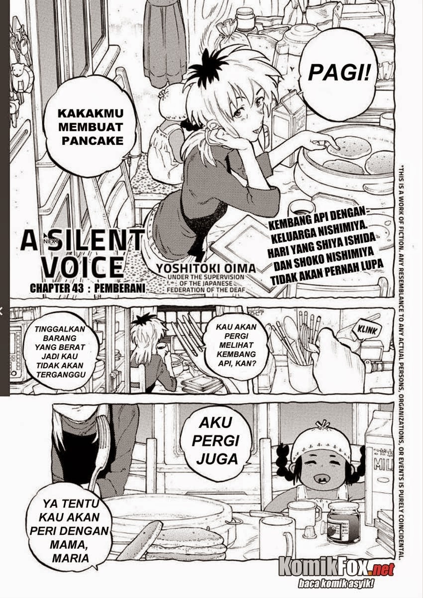 Koe no Katachi Chapter 43